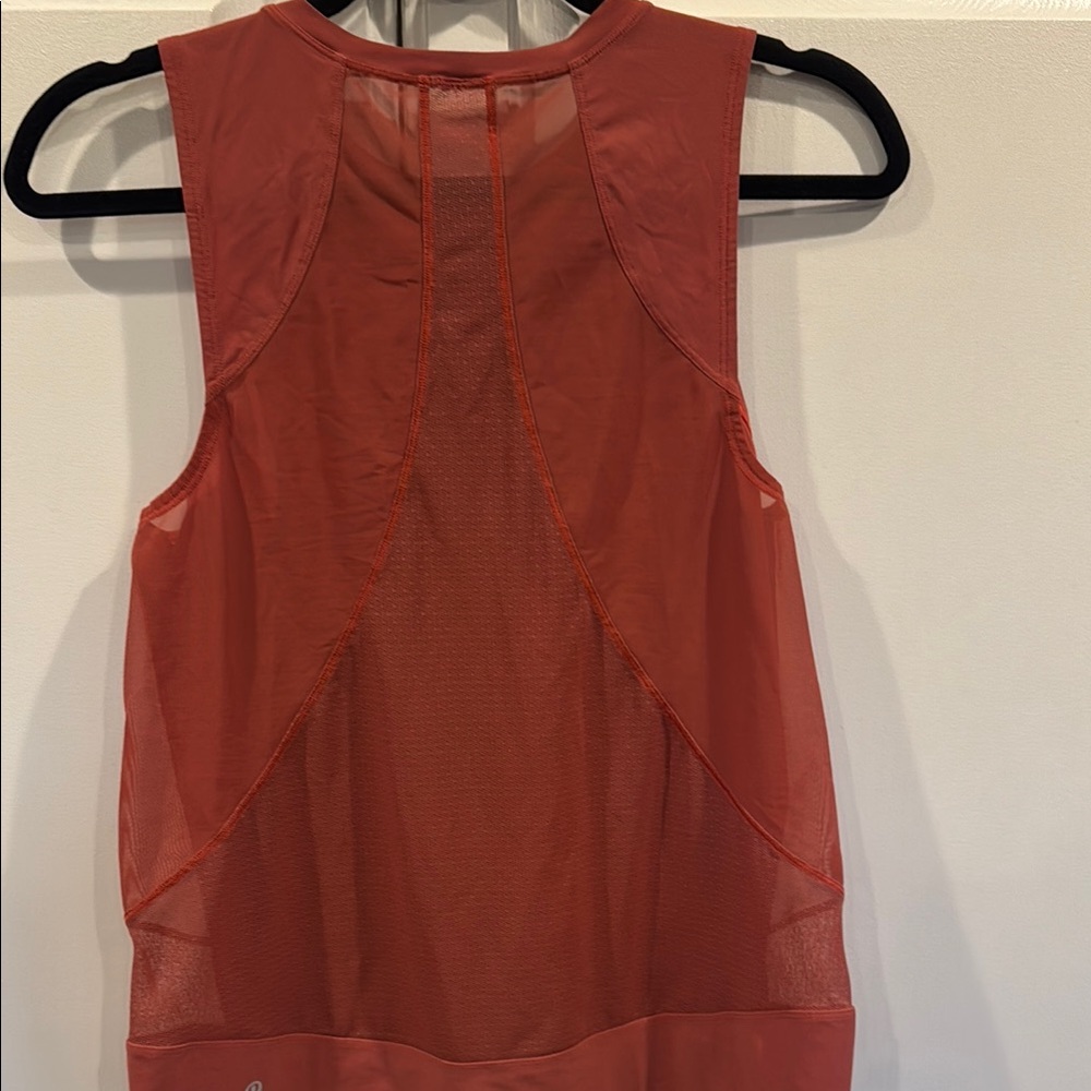 Lululemon Athletica Relaxed Red Sleeveless Tank Top - Picture 3 of 4